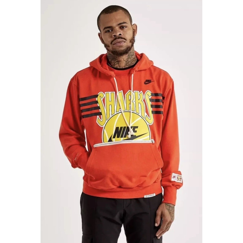 Men's Nike Dri-FIT Standard Issue Sharks Hoodie FB9030-634 Size Large